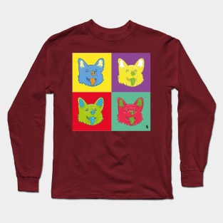 Pop Art Corgis Long Sleeve T-Shirt